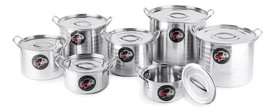 Foto 1 | Juego de 7 Ollas con Tapa Hot Spot Z475 Set Acero Inoxidable Gris