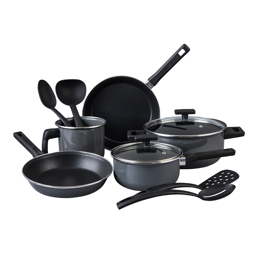 Batería de Cocina Cinsa Duramax De 11 Piezas Negro