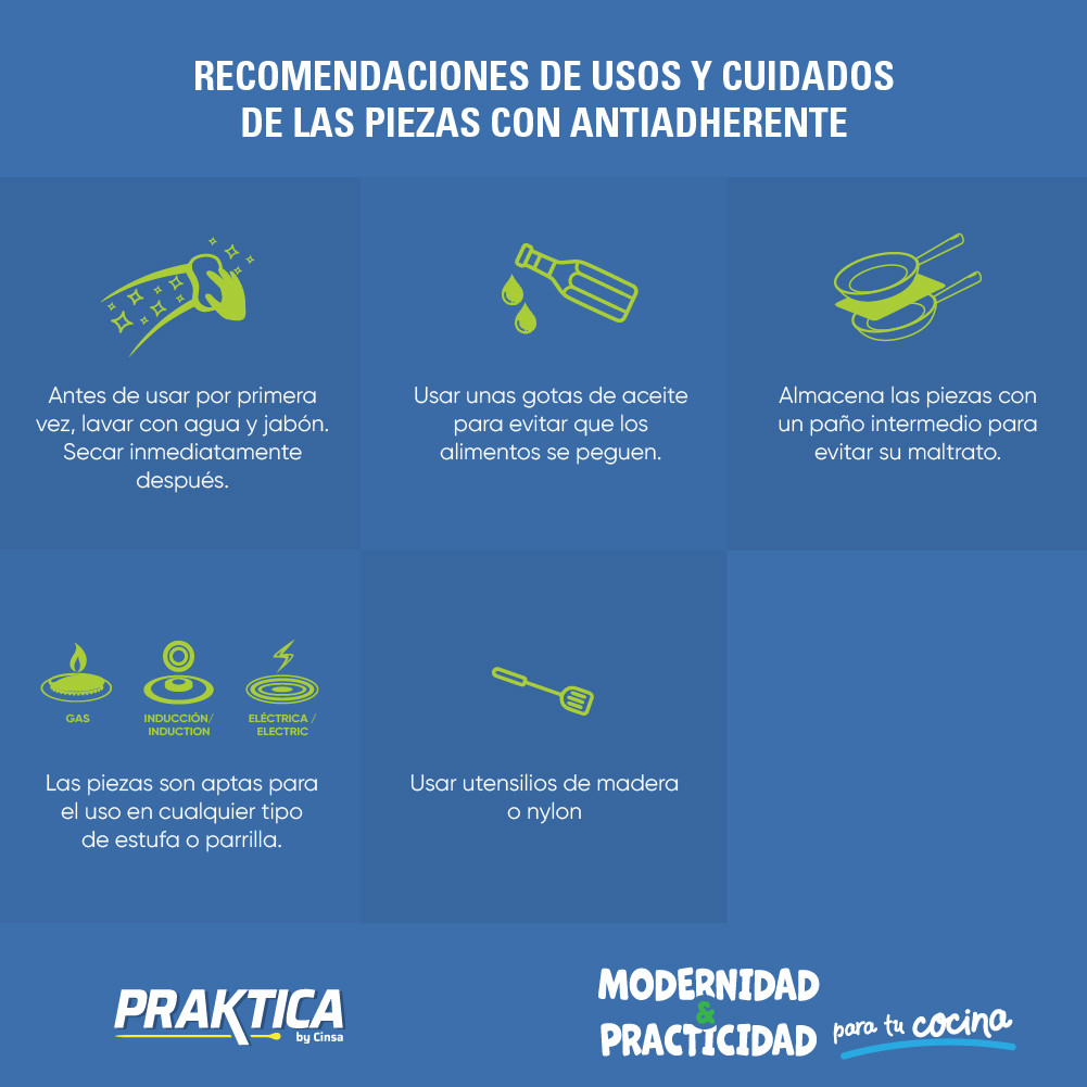 Foto 7 | Batería De Cocina Cinsa Acero Vitrificado Praktica Cherry De 5 Piezas