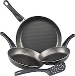 Cinsa Juego De Sartenes Magnifica 3 Piezas, Aluminio Con Antiadherente Thermocell Negro (sarten 24, 26