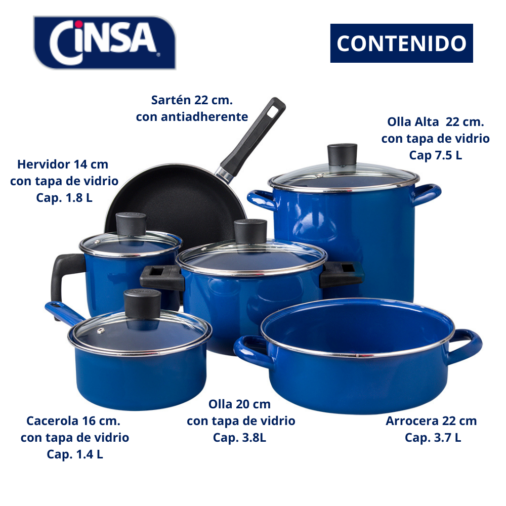 Foto 6 pulgar | Batería De Cocina Albania 10 Piezas Cinsa