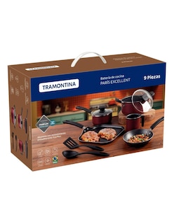 Foto 8 | Batería de Cocina Tramontina Paris Plus 9 Piezas