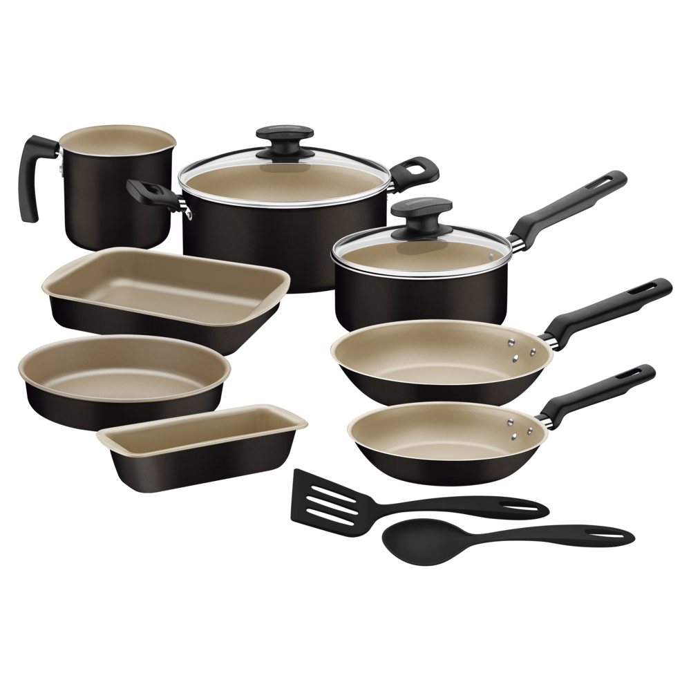 Batería de Cocina con Antiadherente Tramontina Loreto 12 Piezas
