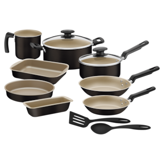 Foto 1 | Batería de Cocina con Antiadherente Tramontina Loreto 12 Piezas