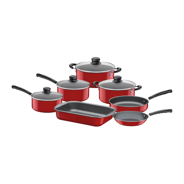 Foto 2 pulgar | Batería De Cocina Tramontina 7 Piezas Roja 20699-743