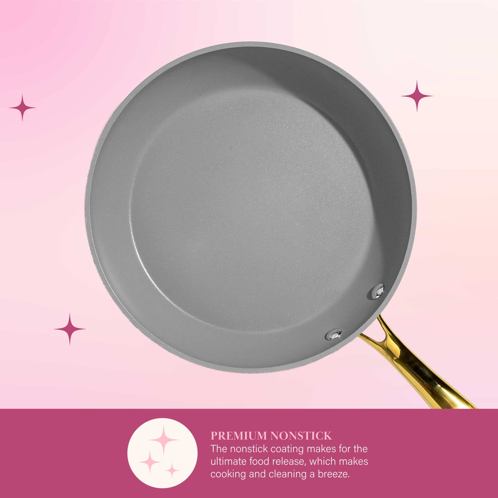 Foto 6 pulgar | Juego De Utensilios De Cocina Paris Hilton Iconic Antiadherente De 10 Piezas, Color Rosa - Venta Internacional.