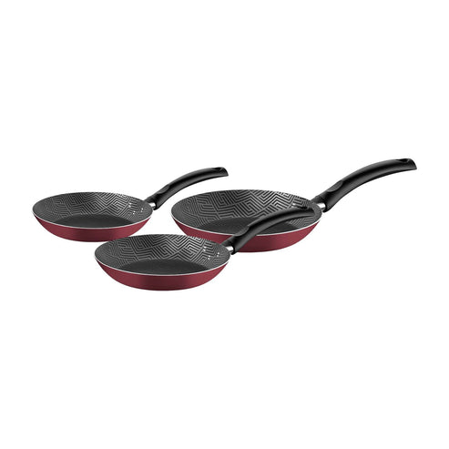 Juego de Sartenes Tramontina Ankara 3 Piezas Rojo