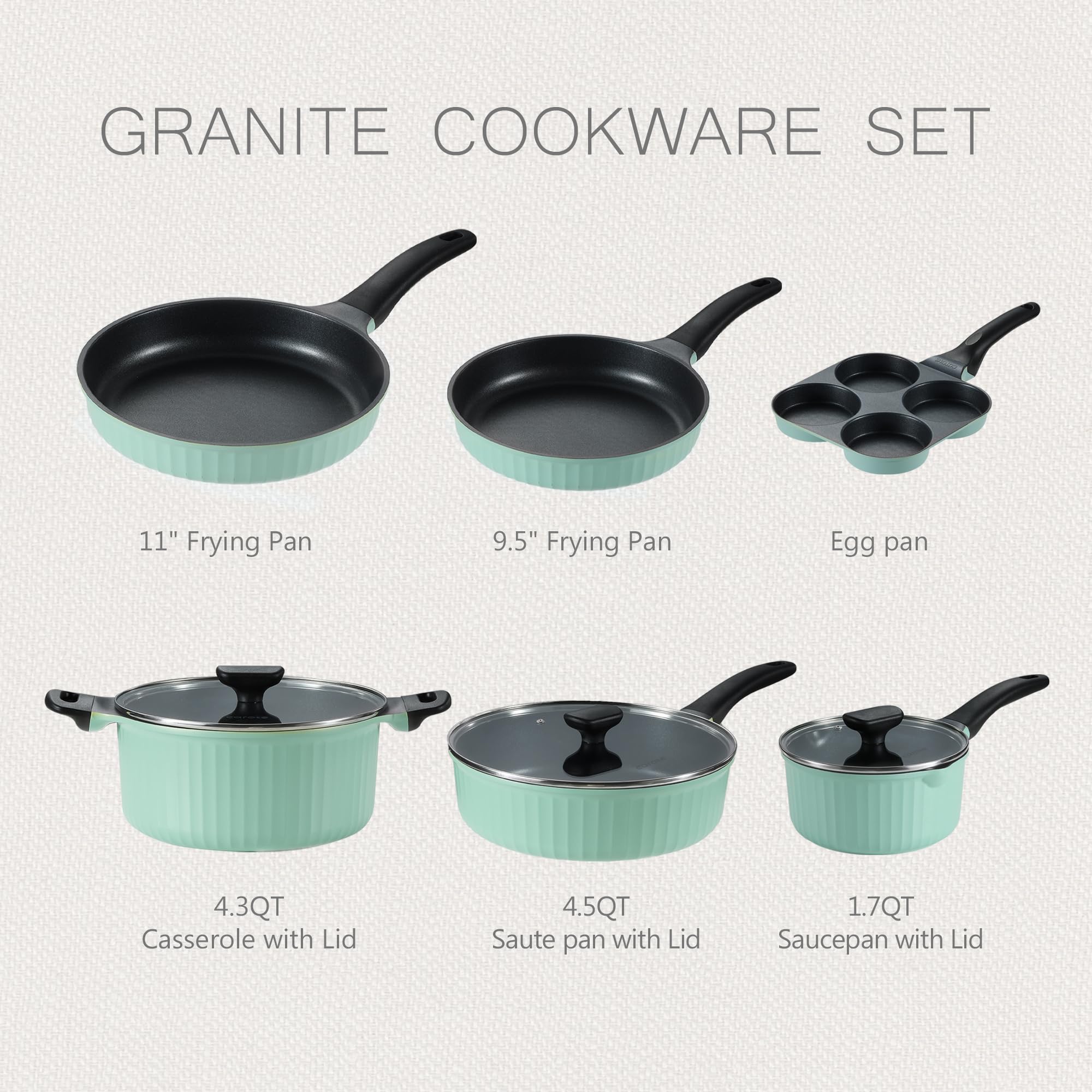 Foto 2 | Juego De Utensilios De Cocina Carote Para Ollas Y Sartenes Antiadherentes De Inducción - Venta Internacional.