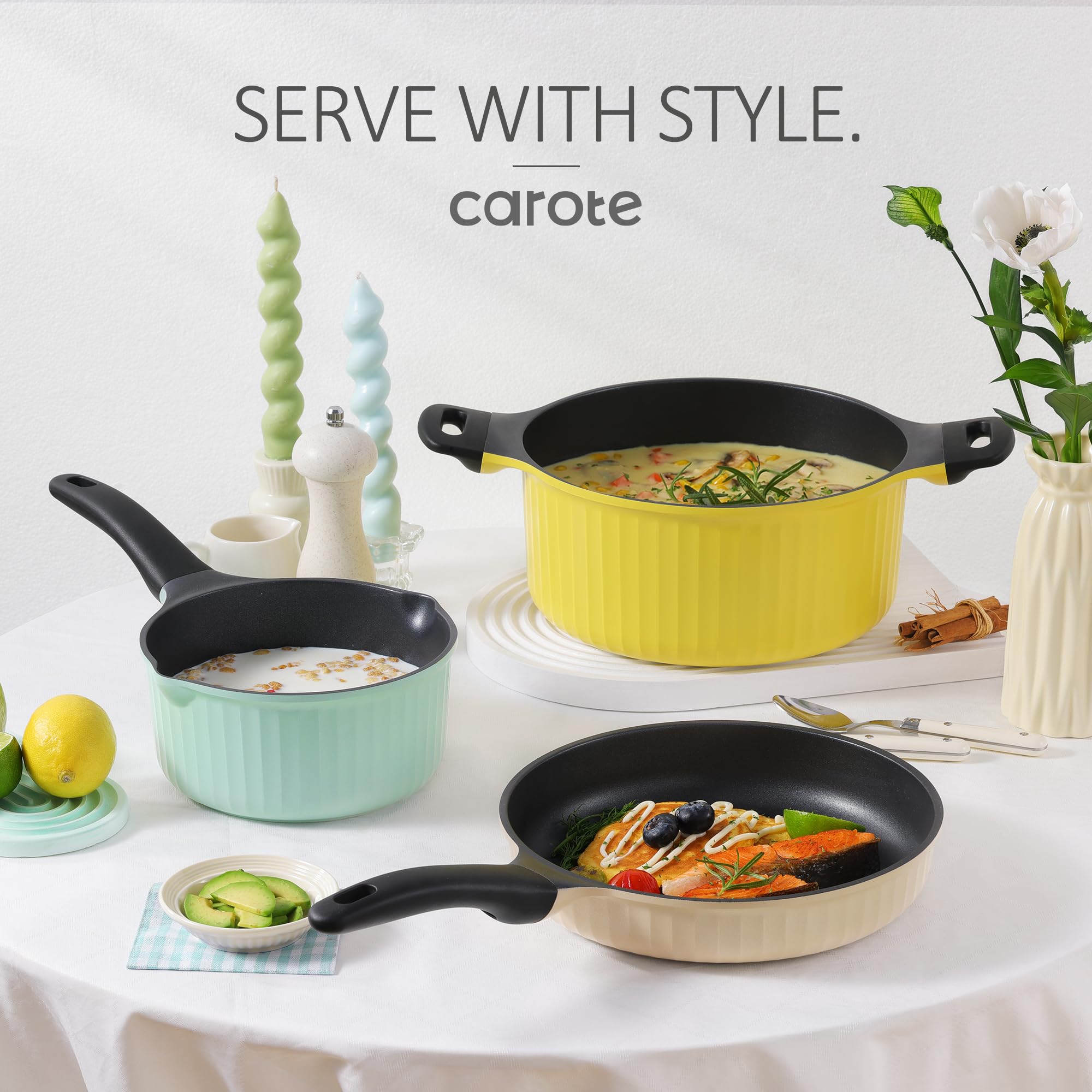 Foto 5 | Juego De Utensilios De Cocina Carote Para Ollas Y Sartenes Antiadherentes De Inducción - Venta Internacional.