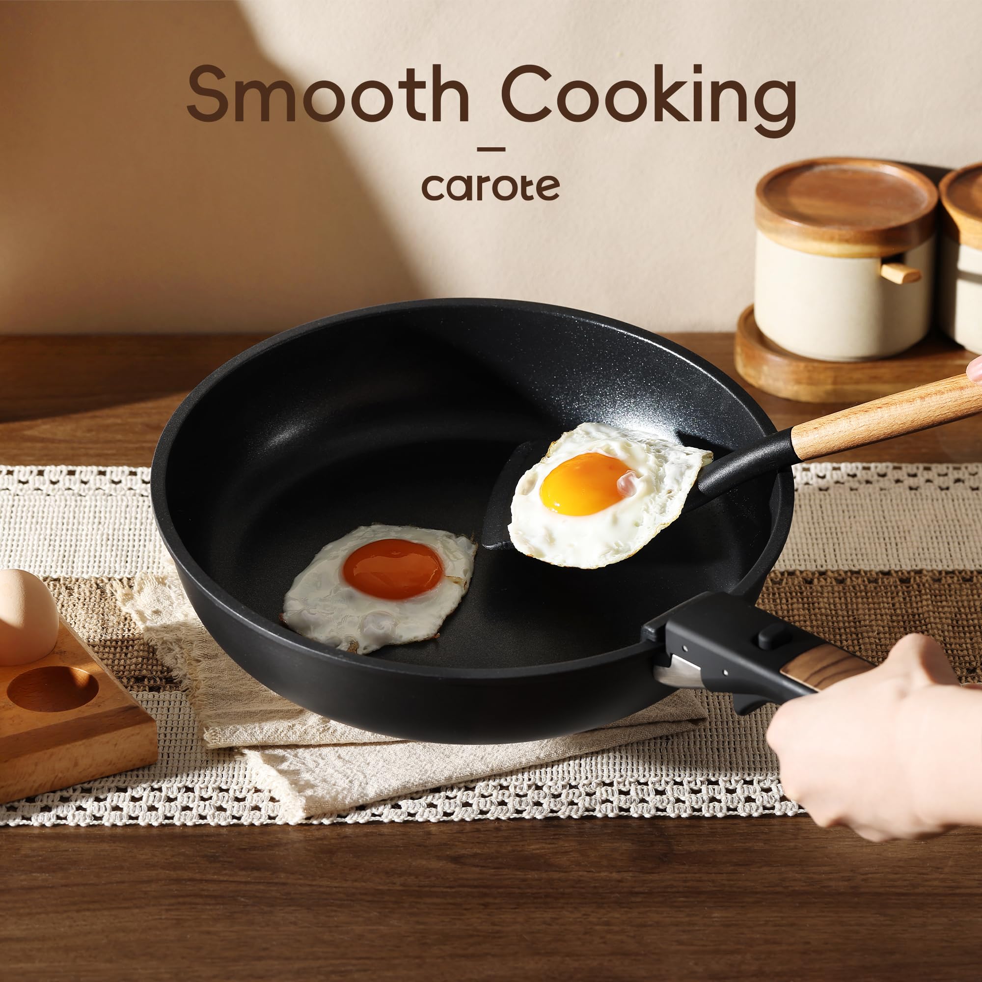 Foto 4 pulgar | Juego De Utensilios De Cocina Carote, 17 Piezas, Antiadherentes, De Inducción, Color Negro - Venta Internacional.