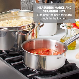 Foto 4 | Juego De Utensilios De Cocina T-fal Gourmet De Acero Inoxidable, 20 Piezas, 500f - Venta Internacional.
