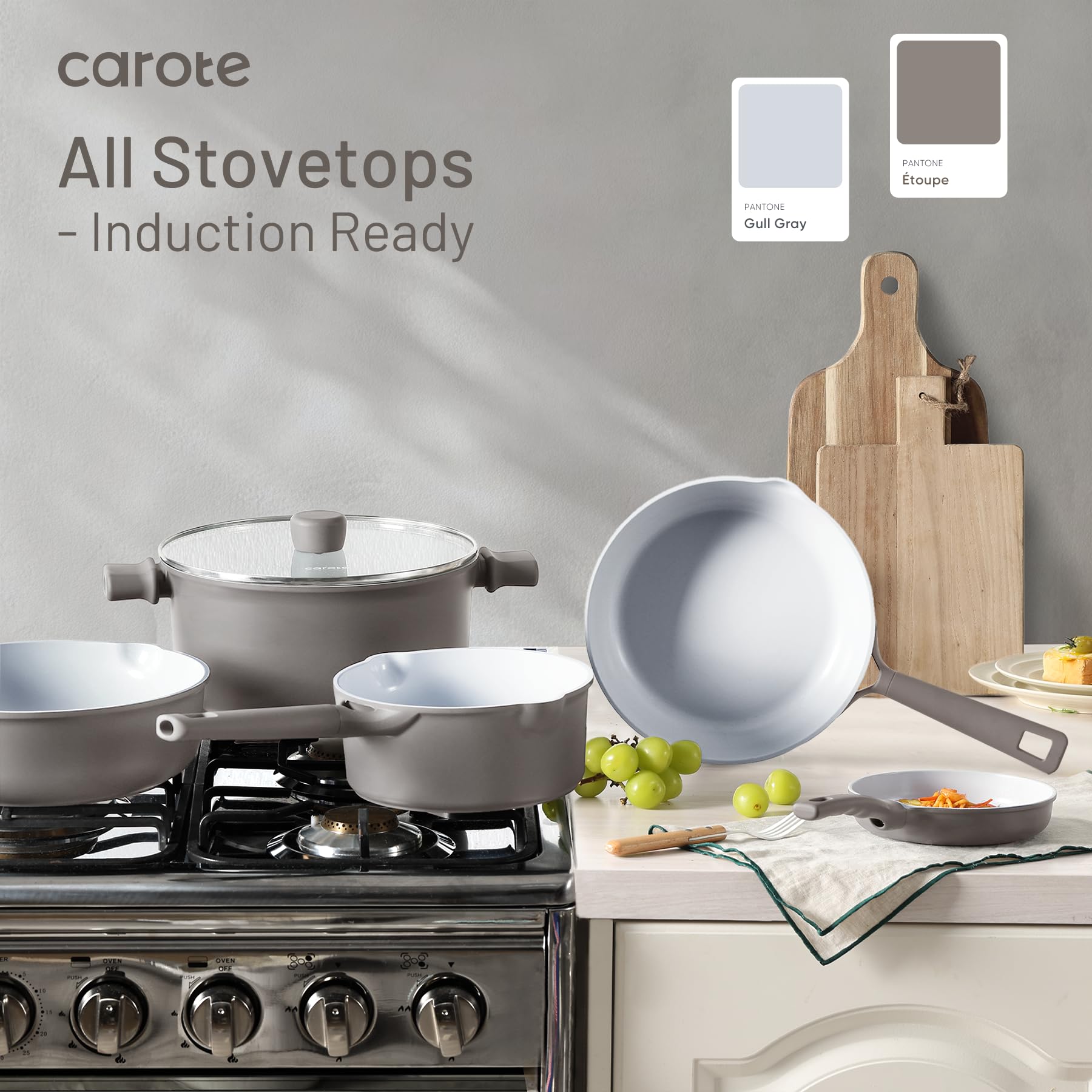 Foto 6 pulgar | Batería de Cocina Carote Ceramic 12 Piezas Antiadherentes - Venta Internacional