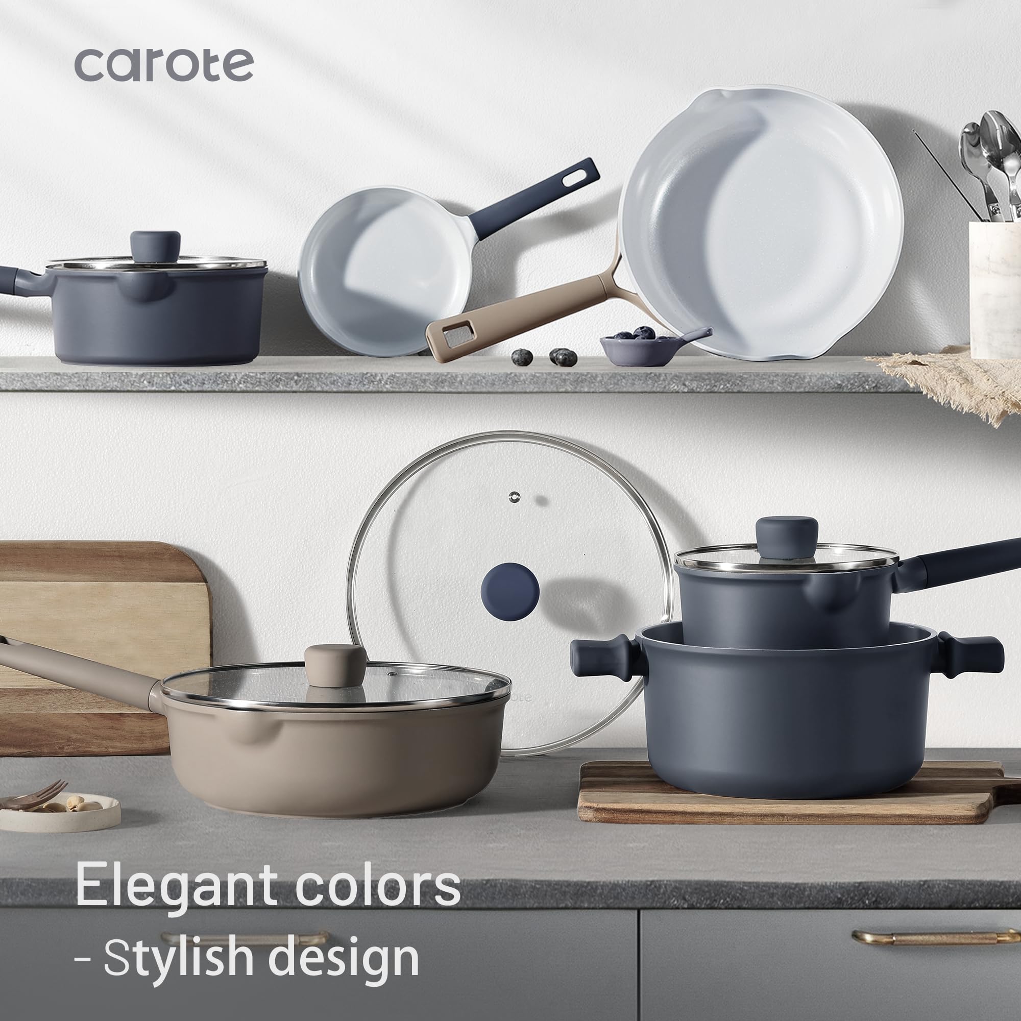 Foto 6 | Batería de Cocina Carote Ceramic 12 Piezas Antiadherentes - Venta Internacional