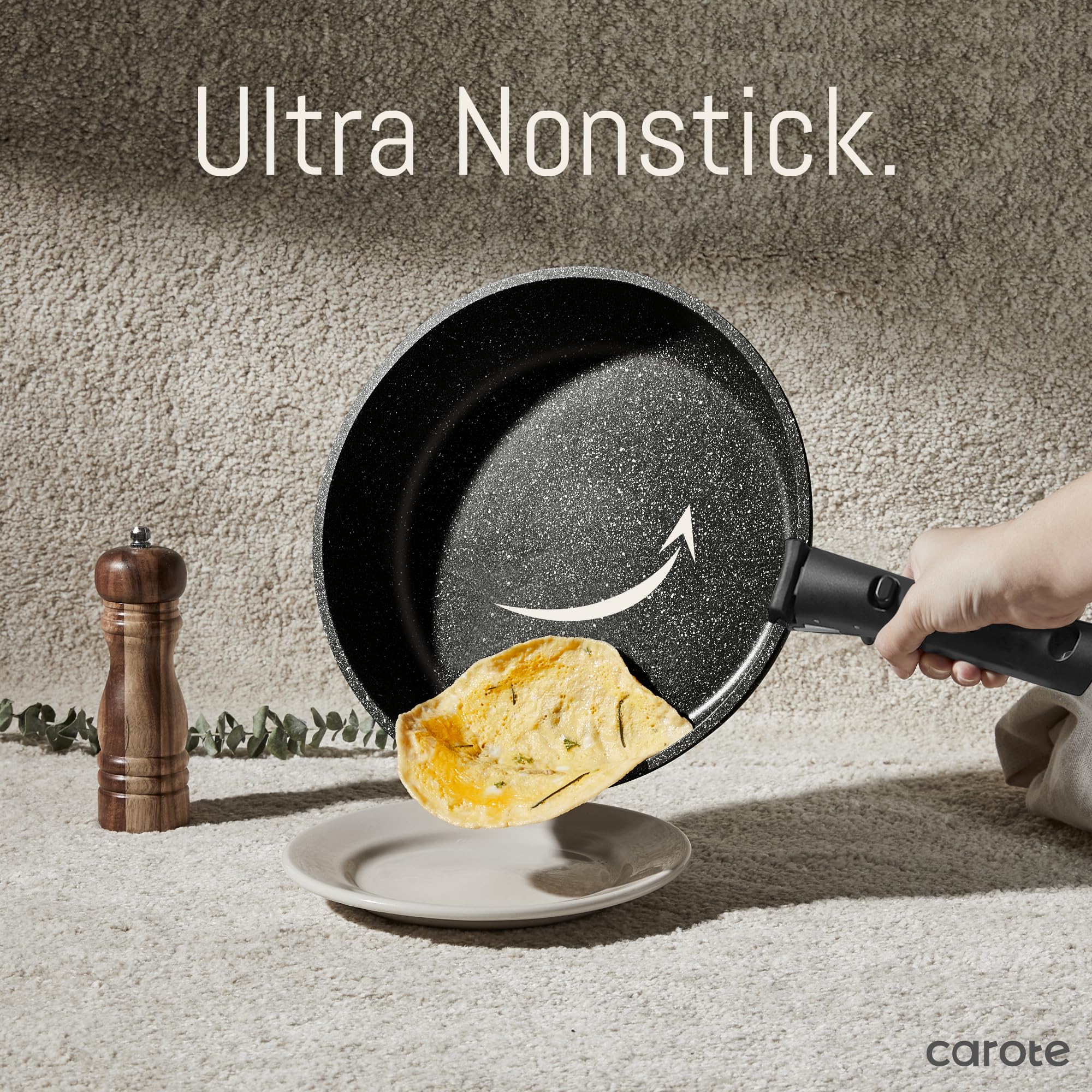 Foto 4 pulgar | Juego de Utensilios Carote Antiadherentes 15 Piezas con Mango Desmontable - Venta Internacional