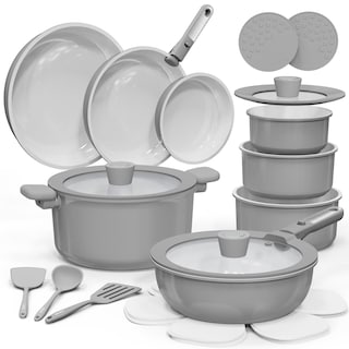 Foto 1 | Juego de Utensilios de Cocina Carote Ceramic Antiadherente 25 Piezas Gris Oscuro - Venta Internacional
