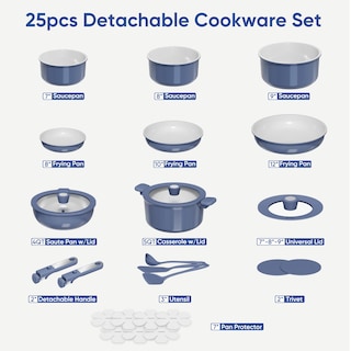 Foto 2 | Juego de Utensilios de Cocina Carote Ceramic Antiadherente 25 Piezas - Venta Internacional