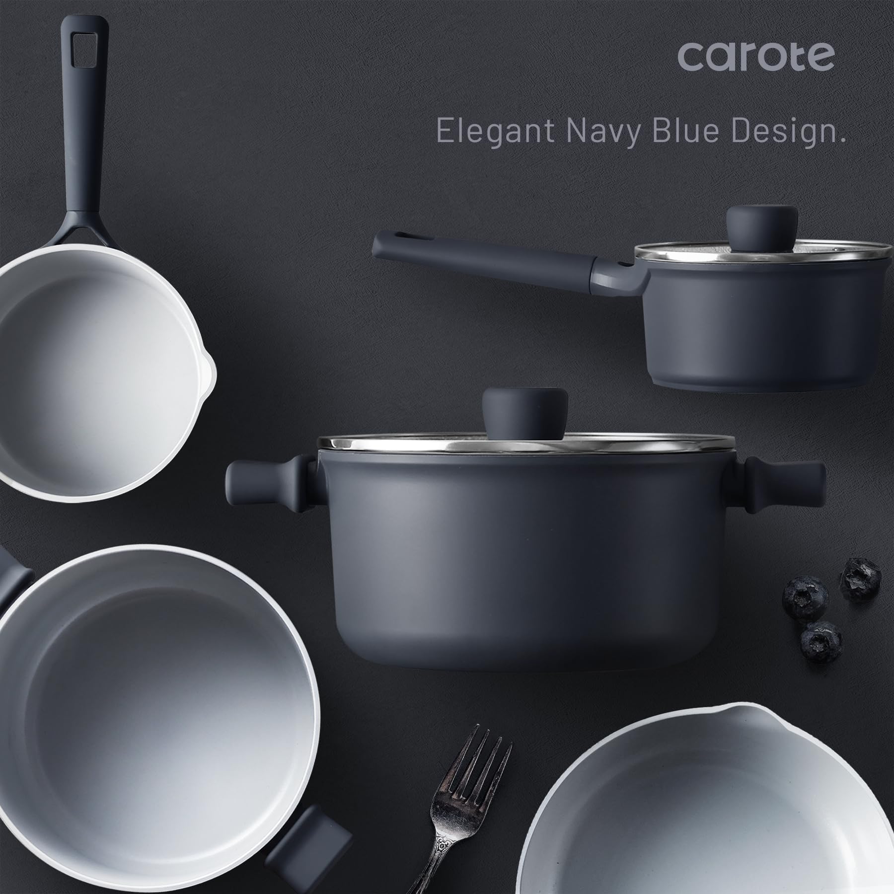Foto 7 | Batería de Cocina Carote Ceramic 12 Piezas Antiadherentes para Inducción - Venta Internacional
