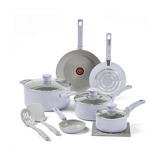 Foto 1 | Batería de Cocina T-fal Refresh Cerámica Antiadherente 12 Piezas Azul - Venta Internacional