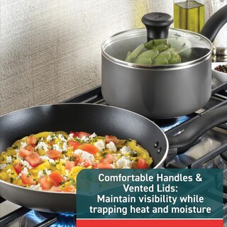 Foto 4 | Batería de Cocina T-fal Initiatives Antiadherente 6 Piezas Gris - Venta Internacional