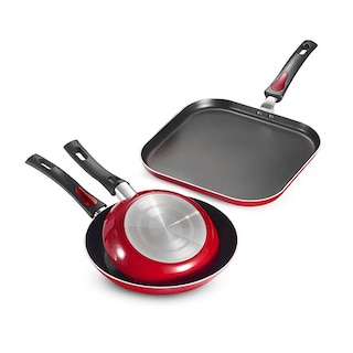 Foto 1 | Juego De Sartenes Tramontina Everyday Durabilidad Y Antiadherencia Para Tu Cocina Rojo