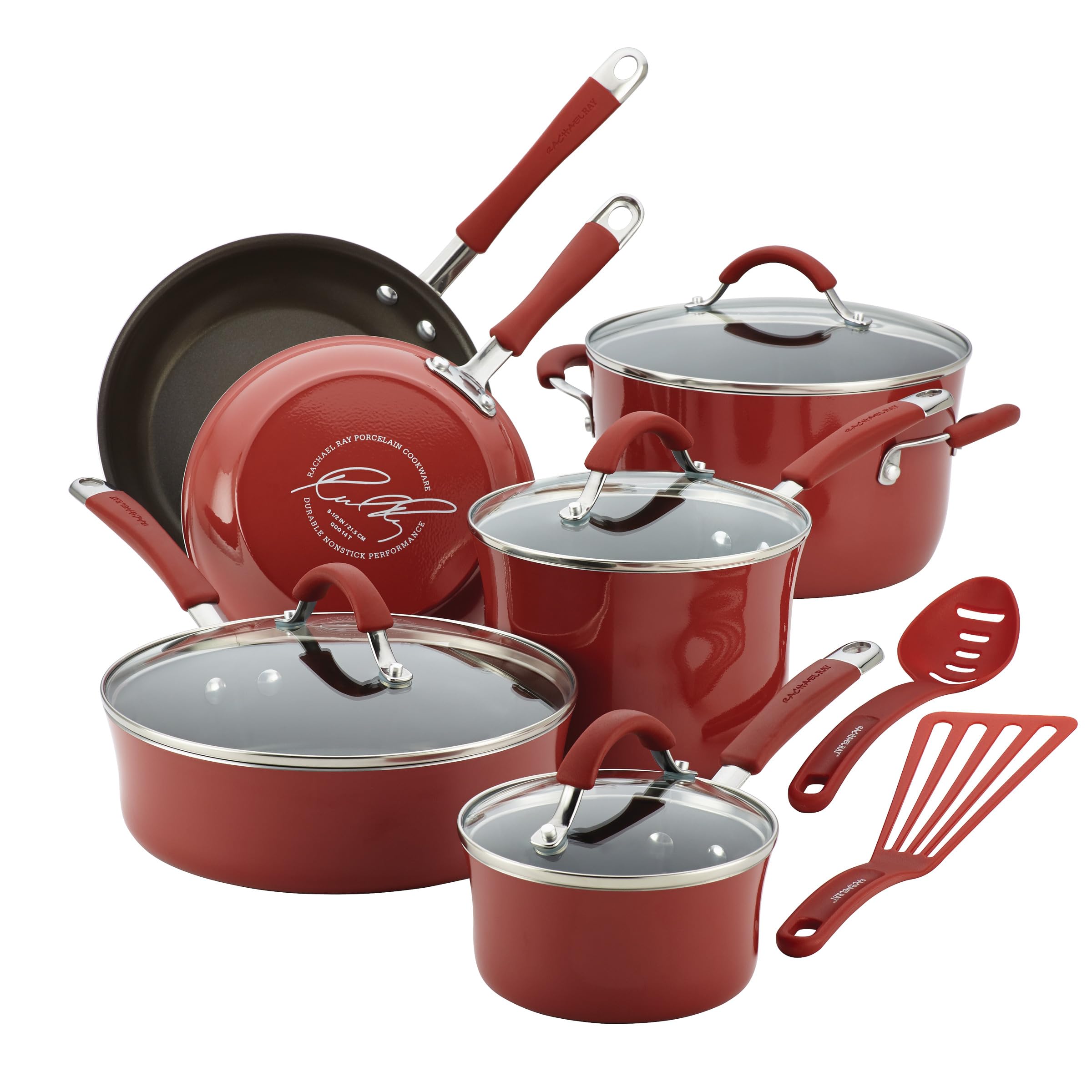 Foto 2 pulgar | Juego De Utensilios De Cocina Rachael Ray Cucina, Antiadherente, 12 Piezas, Color Arándano - Venta Internacional.