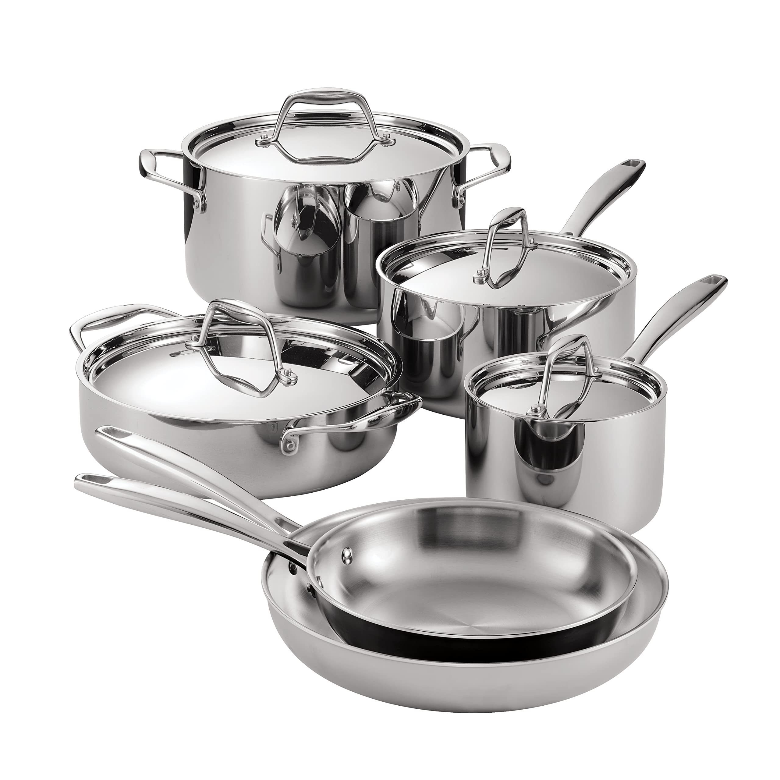 Foto 2 pulgar | Juego De Utensilios De Cocina Tramontina De Acero Inoxidable Con Revestimiento Triple, 10 Piezas - Venta Internacional.