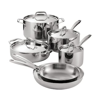 Foto 1 | Juego De Utensilios De Cocina Tramontina De Acero Inoxidable Con Revestimiento Triple, 10 Piezas - Venta Internacional.
