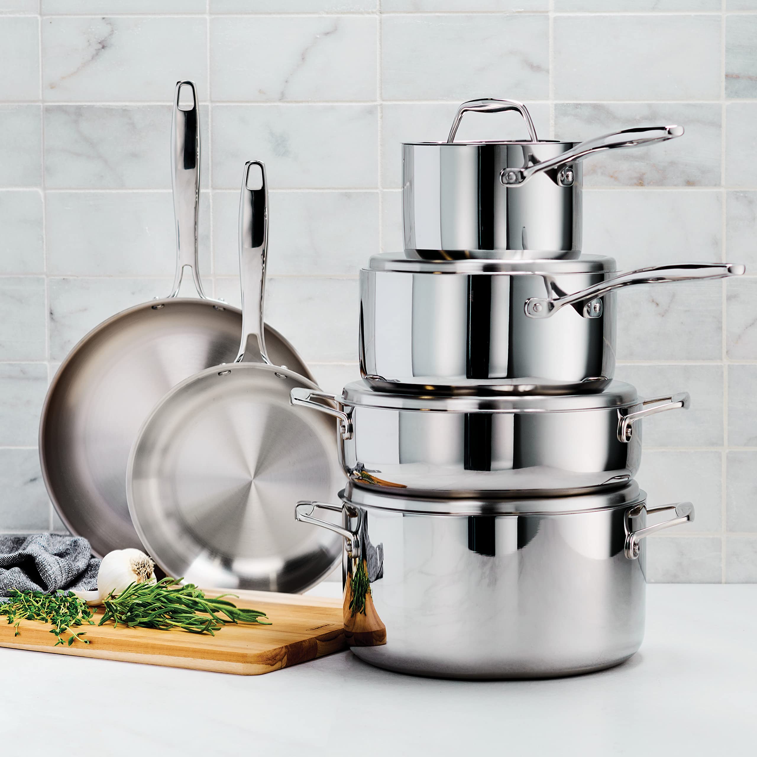 Foto 3 pulgar | Juego De Utensilios De Cocina Tramontina De Acero Inoxidable Con Revestimiento Triple, 10 Piezas - Venta Internacional.