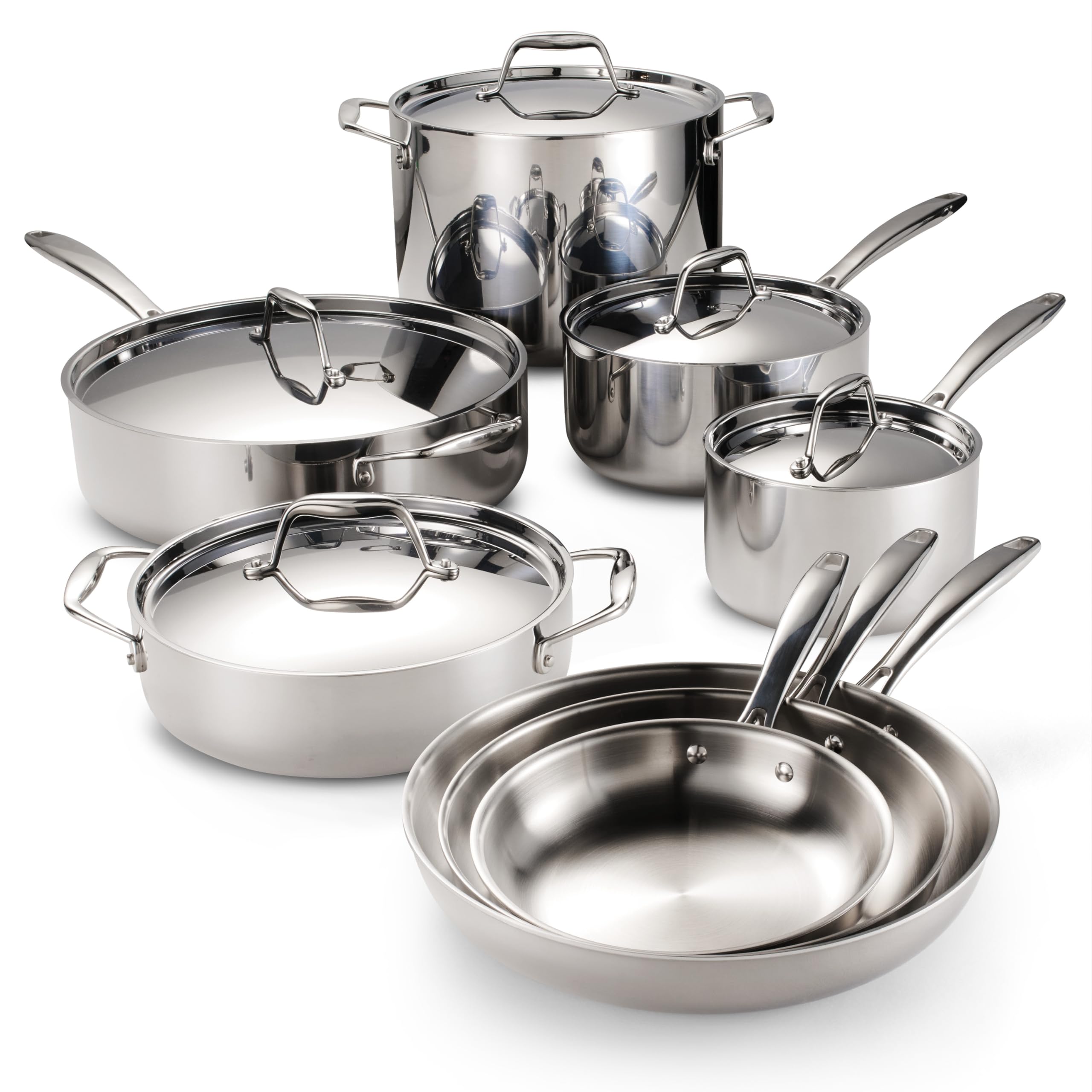 Juego De Utensilios De Cocina Tramontina De Acero Inoxidable Con Revestimiento Triple De 13 Piezas - Venta Internaciona