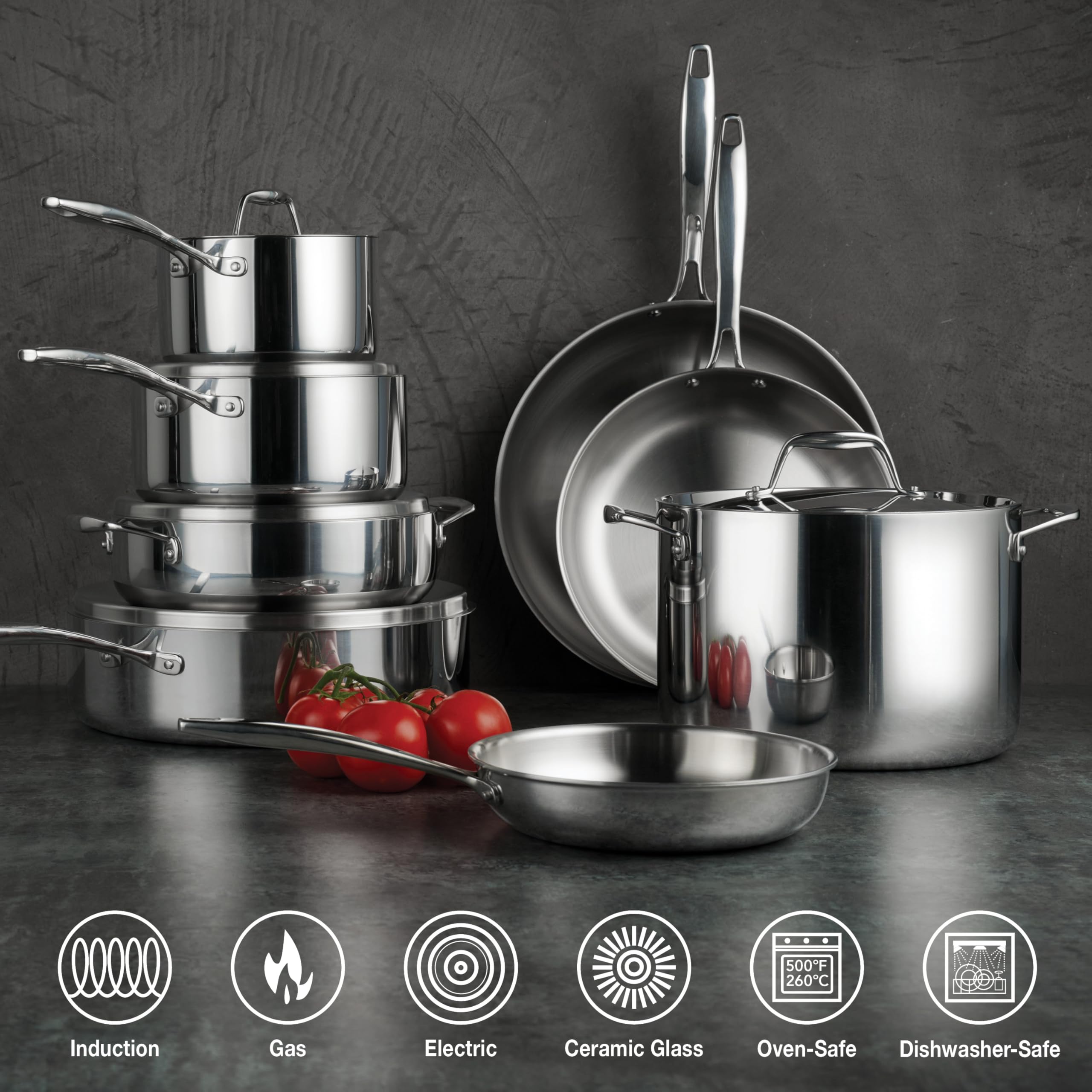 Foto 3 pulgar | Juego De Utensilios De Cocina Tramontina De Acero Inoxidable Con Revestimiento Triple De 13 Piezas - Venta Internaciona