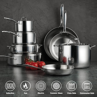 Foto 2 | Juego De Utensilios De Cocina Tramontina De Acero Inoxidable Con Revestimiento Triple De 13 Piezas - Venta Internaciona