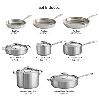 Foto 3 | Juego De Utensilios De Cocina Tramontina De Acero Inoxidable Con Revestimiento Triple De 13 Piezas - Venta Internaciona