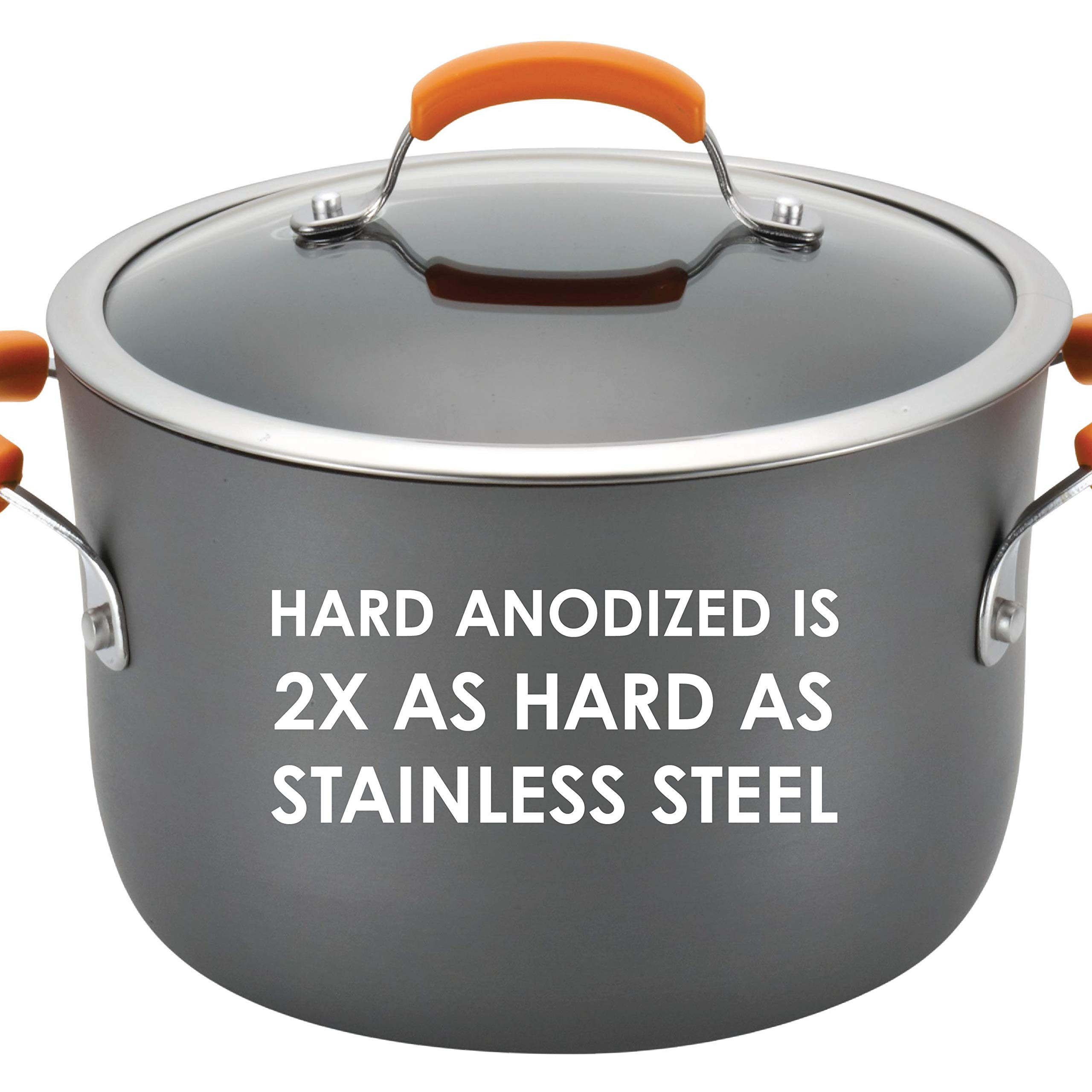 Foto 2 | Juego De Utensilios De Cocina Rachael Ray Brights Anodizado Duro, 10 Piezas, Gris - Venta Internacional.