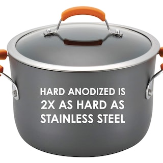 Foto 2 | Juego De Utensilios De Cocina Rachael Ray Brights Anodizado Duro, 10 Piezas, Gris - Venta Internacional.