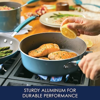 Foto 3 | Juego De Utensilios De Cocina Rachael Ray Cucina, Antiadherente, 12 Piezas, Color Azul Agave - Venta Internacional.