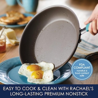 Foto 4 | Juego De Utensilios De Cocina Rachael Ray Cucina, Antiadherente, 12 Piezas, Color Azul Agave - Venta Internacional.