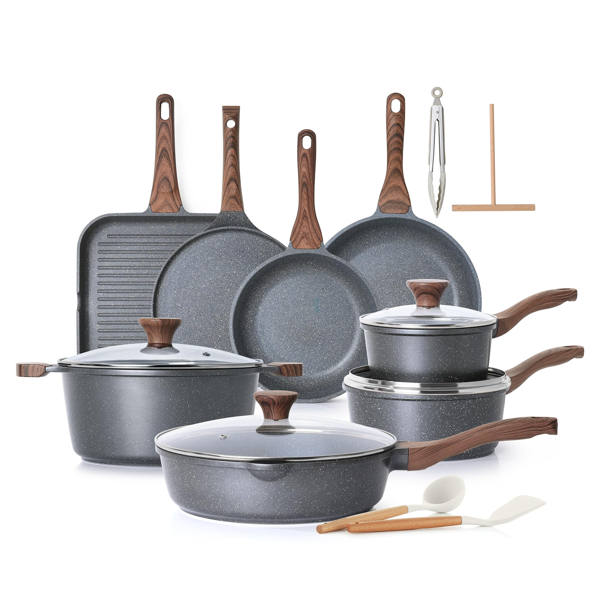 Foto 2 pulgar | Juego De Utensilios De Cocina Sensarte Antiadherentes De 23 Piezas Con Revestimiento De Granito Suizo - Venta Intern