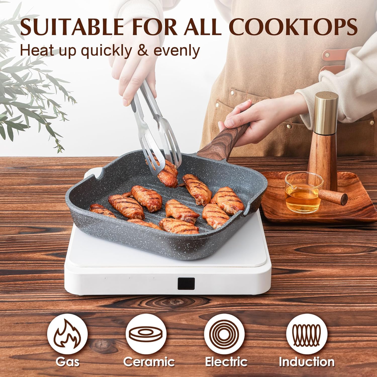 Foto 5 pulgar | Juego De Utensilios De Cocina Sensarte Antiadherentes De 23 Piezas Con Revestimiento De Granito Suizo - Venta Intern