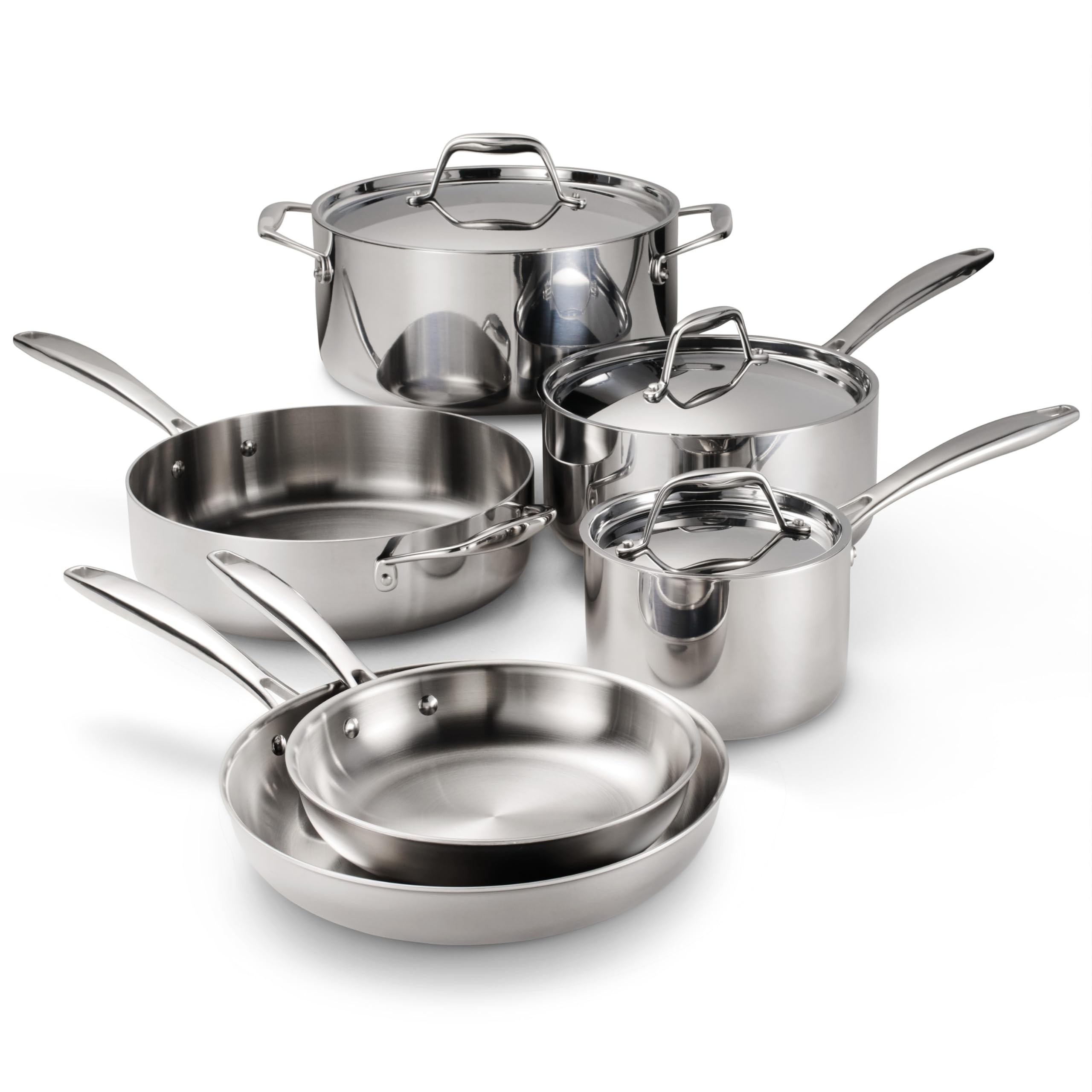 Foto 2 pulgar | Juego De Utensilios De Cocina Tramontina De Acero Inoxidable Con Revestimiento Triple De 9 Piezas - Venta Internacional.