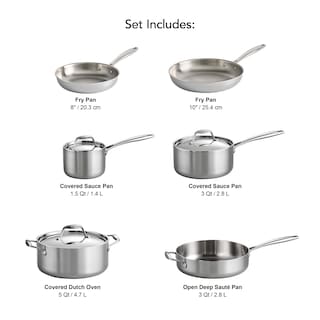 Foto 3 | Juego De Utensilios De Cocina Tramontina De Acero Inoxidable Con Revestimiento Triple De 9 Piezas - Venta Internacional.