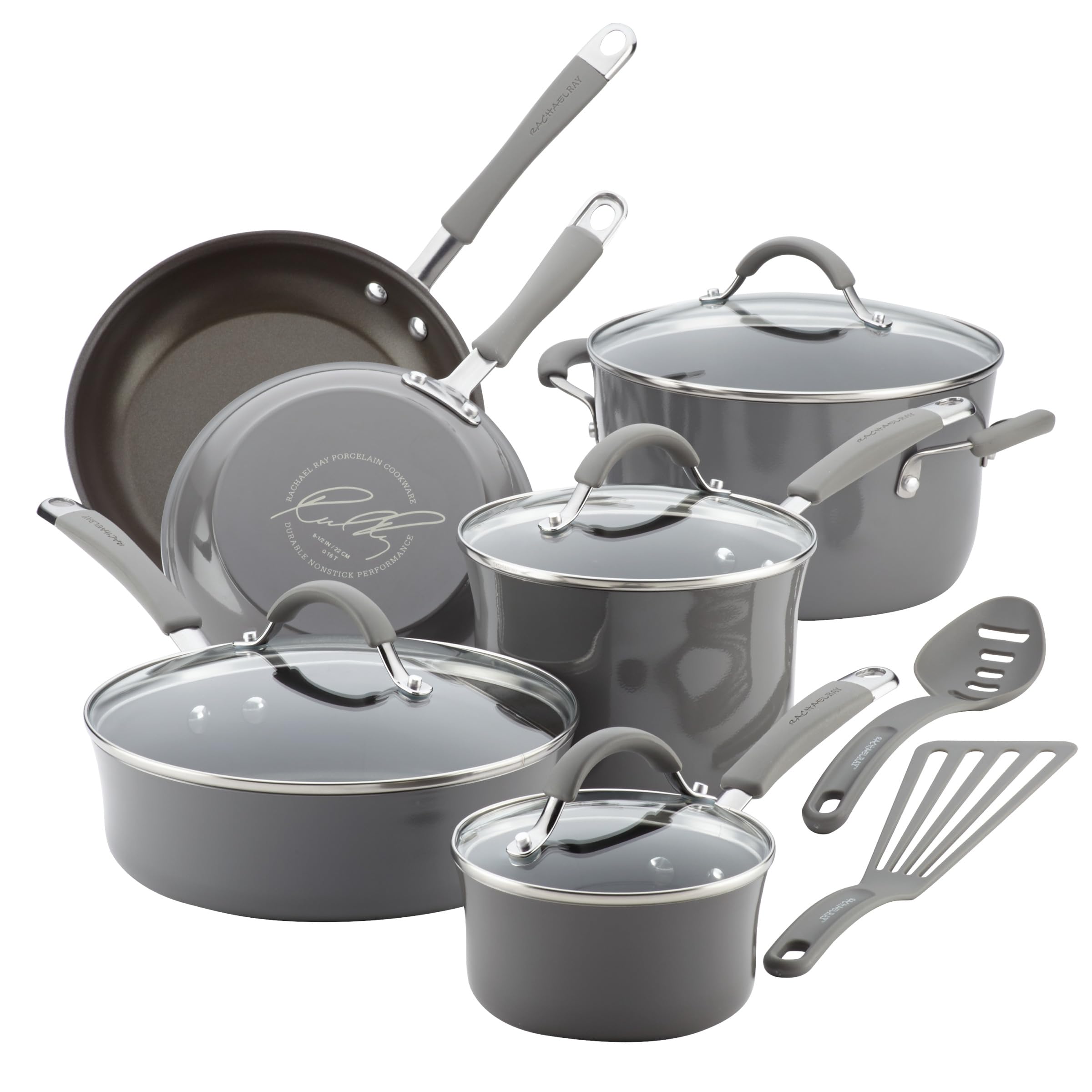 Foto 2 pulgar | Juego De Utensilios De Cocina Rachael Ray Cucina, Antiadherente, 12 Piezas, Sal Marina - Venta Internacional.