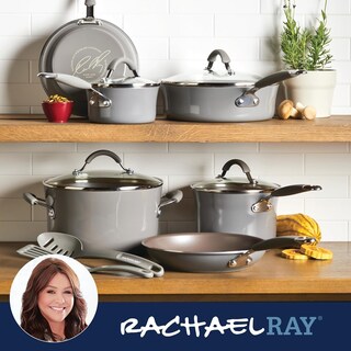 Foto 7 | Juego De Utensilios De Cocina Rachael Ray Cucina, Antiadherente, 12 Piezas, Sal Marina - Venta Internacional.