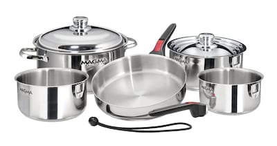 Foto 2 | Juego De Utensilios De Cocina Magma Magma Gourmet De Acero Inoxidable, 10 Piezas - Venta Internacional.