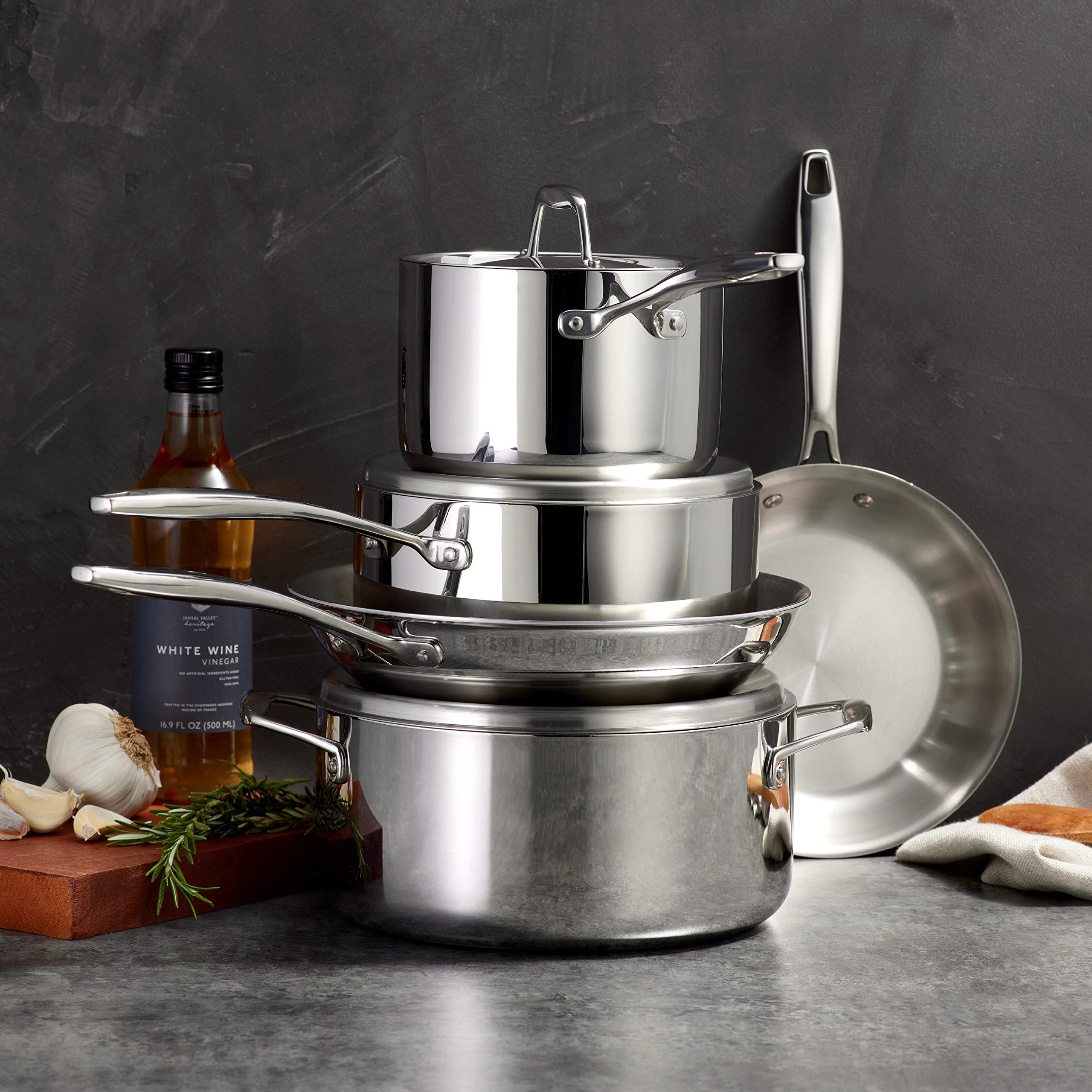 Foto 2 | Juego De Utensilios De Cocina Tramontina De Acero Inoxidable Con Revestimiento Triple De 8 Piezas - Venta Internacional.