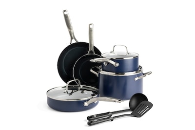 Foto 1 | Juego De Utensilios De Cocina Blue Diamond, 10 Piezas, Cerámica Con Infusión De Diamantes - Venta Internacional.