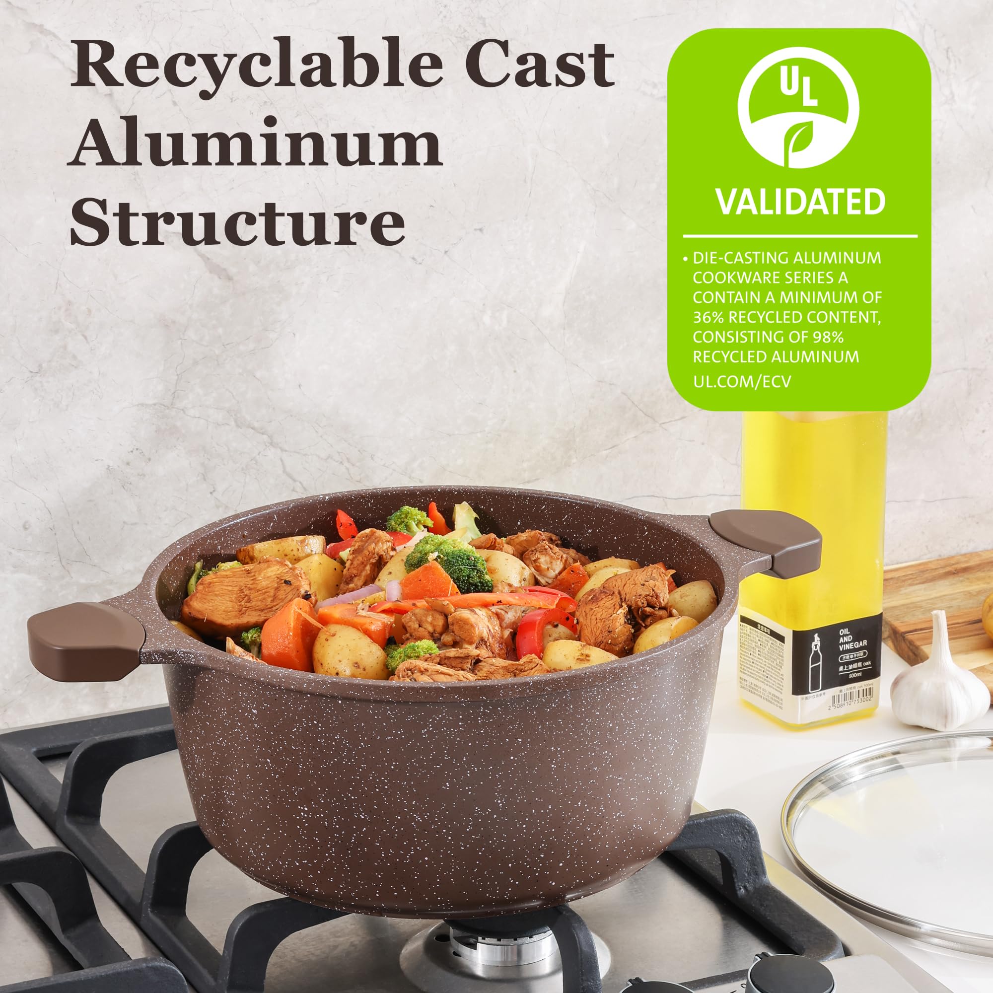 Foto 6 pulgar | Juego De Utensilios De Cocina Sensarte Antiadherentes De 13 Piezas Con Revestimiento De Granito - Venta Internacional.