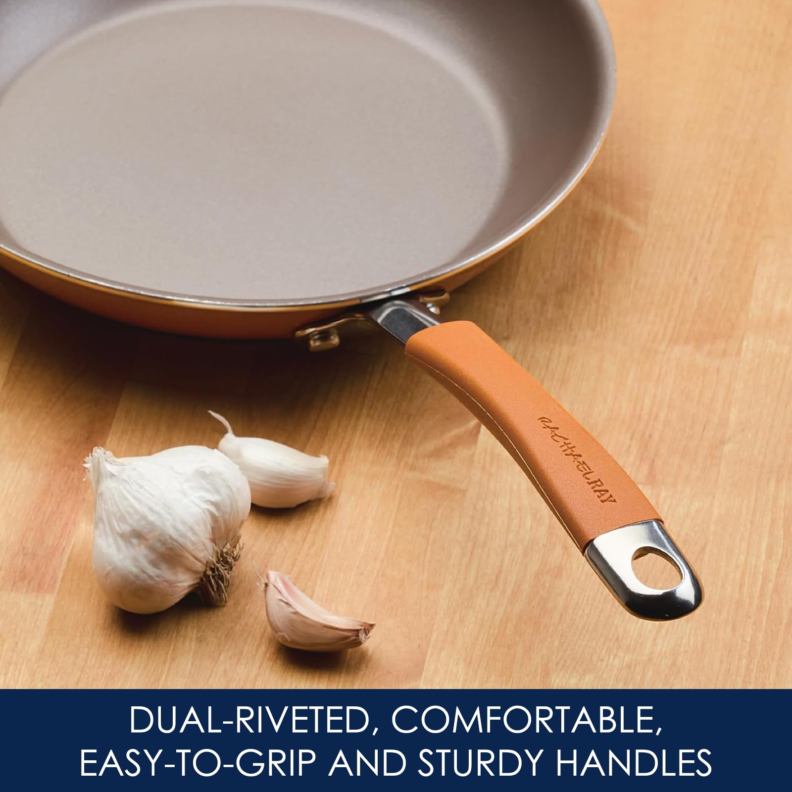 Foto 6 pulgar | Juego De Utensilios De Cocina Rachael Ray Cucina, Antiadherente, 12 Piezas, Color Naranja - Venta Internacional.