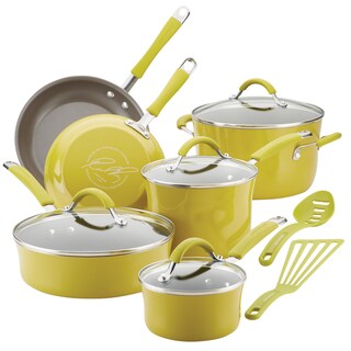 Foto 1 | Juego De Utensilios De Cocina Rachael Ray Cucina, Antiadherente, 12 Piezas, Color Verde - Venta Internacional.