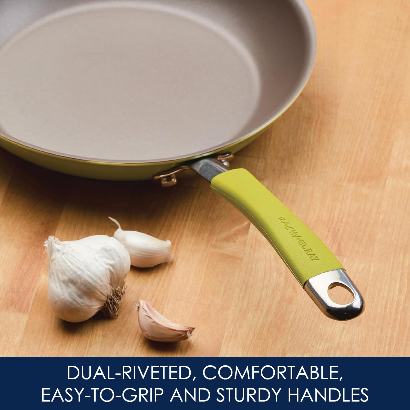 Foto 5 | Juego De Utensilios De Cocina Rachael Ray Cucina, Antiadherente, 12 Piezas, Color Verde - Venta Internacional.