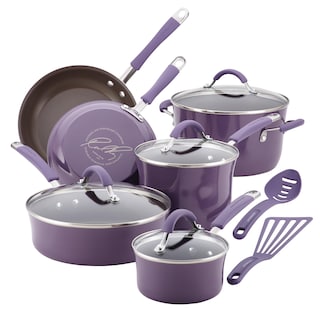 Foto 1 | Juego De Utensilios De Cocina Rachael Ray Cucina, Antiadherente, 12 Piezas, Color Morado - Venta Internacional.